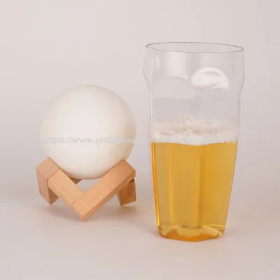 A beer glass that is not afraid of falling