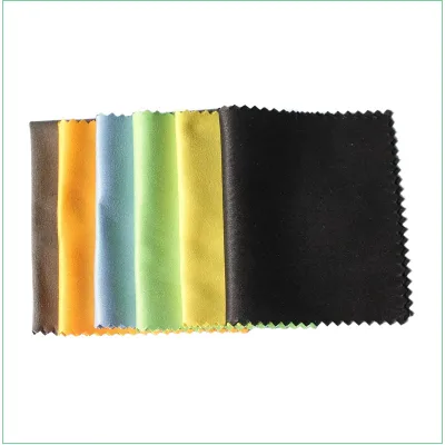Double Sided Super Soft Microfiber Glasses Wiping Cloth Serrated Edge Optical Eyewear Cleaning Cloth Custom Size