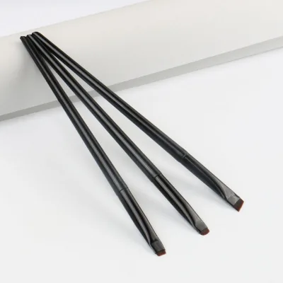 3PCS Blade Angled Eyebrow & Eyeliner Brushes, Super Thin Makeup Brushes for Eyebrow Filling and Eyeliner Drawing