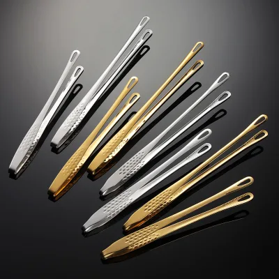 Stainless Steel Kitchen Food Tongs,Anti-heat Cooking Tongs Long Tweezers Pastry Clamp Grill Tongs 4005043