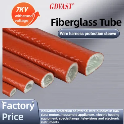 Factory's High-temperature Resistant 7KV Fiber Tubes Provide High-temperature Flame-retardant protection for Wires