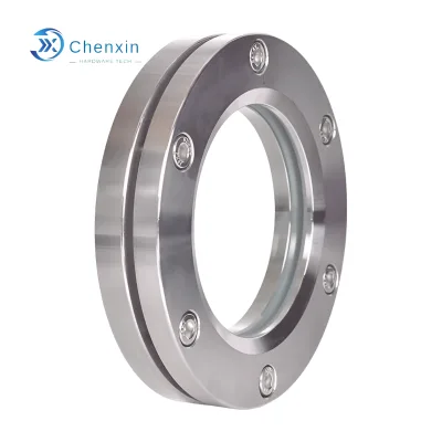 304 Stainless Steel Flange Sight Glass Product Manufacture CNC Milling Industrial Automation CNC Machining Services Parts