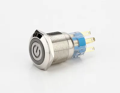 16MM Horn Switch, Self Resetting Metal Button, Metal Waterproof Button, Car Modification Switch