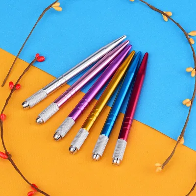Pointed-tail Embroidery Hand-held Pen Alloy Tattoo Needle 9mm Cross-line Tattoo Model 10050 China Factory Direct Sales OEM