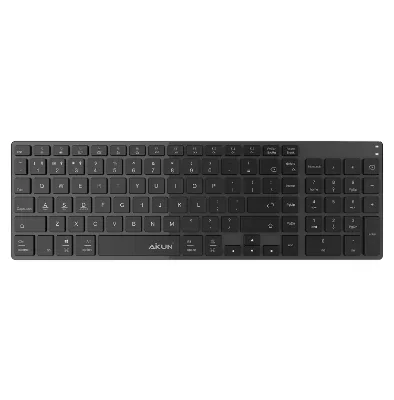 Rechargeable BT8200 2.4GHz New Design Luxury Full Size Aluminum Wireless Keyboard Manufacturer