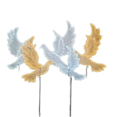 Wedding Props Pigeon Peace Dove LED AC Powered Metal Lanterns Road Guide Light Stand Aisle Decoration Stage Luminous Road Lamp