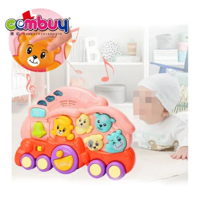 Electric Lighting Music Cute Animals Early Preschool Baby Train Toy