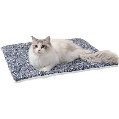 Pet Cotton Pads Thicken Dog Cushion Warm Winter Freeze-proofing Cotton Lambs Wool Blanket Cat House Mat