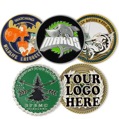Challenge Coins Custom Double-Sided Custom Singapore Dubai Hard Enamel Logo Custom Coin Metal Souvenir Gift Challenge Coins