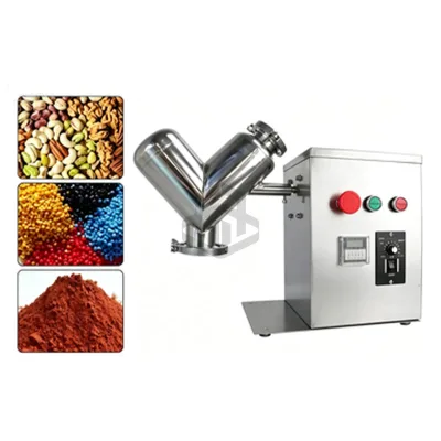 Single Arm V Type Powder Blender for Spice Seasoning Dry Powder Homogenization