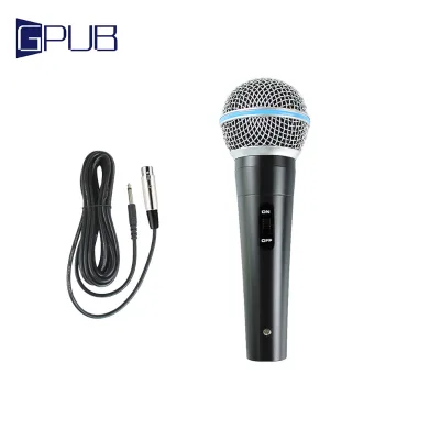 Dynamic Microphone High Quality Professional Wired Metal XLR 3M Singing Microphone Clear Sound Quality Karaoke Stage Performance