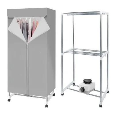 Factory Direct Sale Portable Inox Electric Clothes Dryer Compact Indoor Automatic Household Dryer Foldable Cloth Dryer