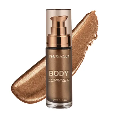 Custom Logo Organic Natural Bronzing Shimmer Oil for Body Illuminating Glowing Shiny Skin