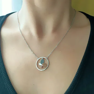 925 Sterling Silver Jewelry Wholesale Butterfly Necklace Unique Jewelry for Women