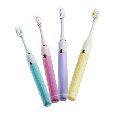 Hot Sale IPX5 Waterproof Sonic Electric Toothbrush Soft Bristle Smart AAA Battery Powered Toothbrush