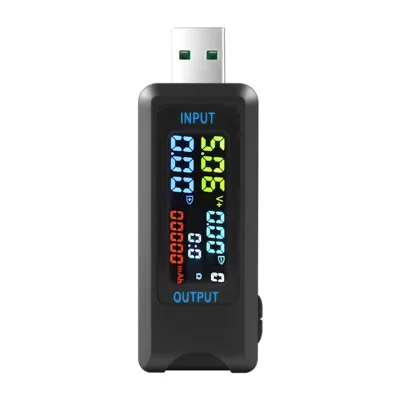 USB Digital Tester DC 4.5-36V 0-8A Digital Display for Voltage Current Capacity Measurement Multi-Function USB Type-C Port