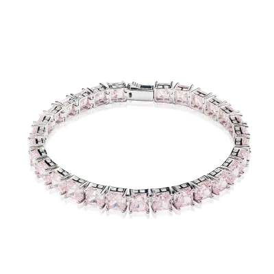 Fresh and Sweet New Design Wholesale Fine Brass Tennis Bracelet High Carton Diamond Bracelet Jewelry for Girl Women