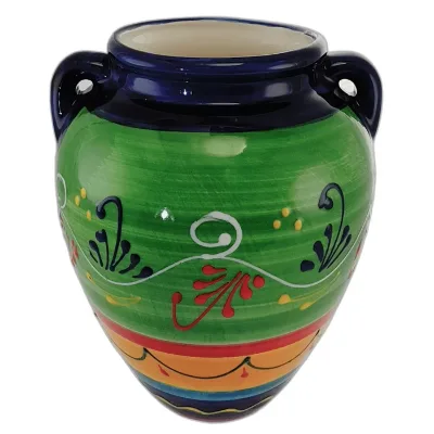 Spanish Ceramic Hanging Urn Wall Pot Handmade Ceramic Pottery
