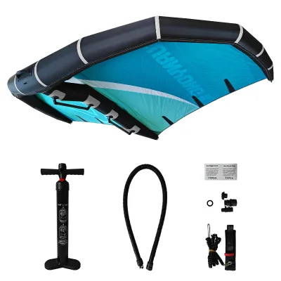 GY Blue Black Carbon Handle Inflatable Wing Foil Hydrofoil Board 6M2 for Men Intermediate Ocean Waters Kitesurfing Windsurfing