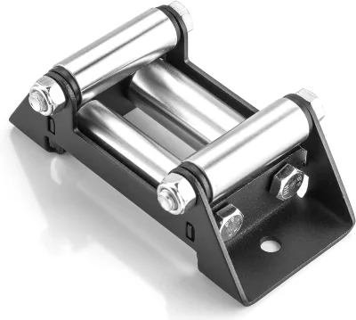 Arcticsun High Quality Black Iron Winch Roller Fairlead Mount 124mm/152mm for Off-Road Truck Vehicle Winch Roller Cable