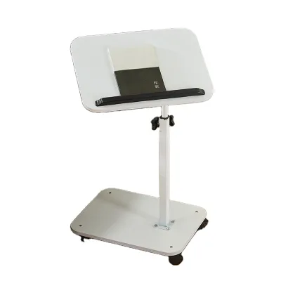 Wholesale Medieval Style MDF Bedside Table Wheels Storage Rack Mobile Height-adjustable Nightstand Living Room Sofa