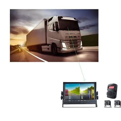 Factory Wholesale 10 Inch 4-Channel LCD TFT Car Monitor Driving Recorder SD Card Night Vision Waterproof Video Loop Recording