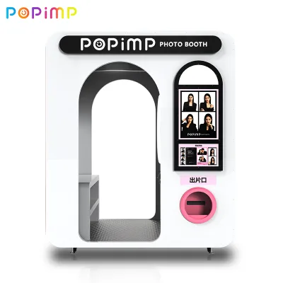 High Cashless Payment Pay-Per-Print Enclosed Photo Booth Machine for Shopping Mall