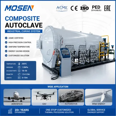 Large Composite Autoclave Industrial Vacuum Autoclave for Wind Blade & Automotive Parts