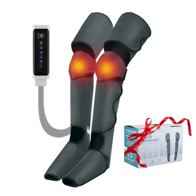 Home Electric Heating Airbag Thigh Calf Foot and Leg Massager Air Compression Full Leg Massager Machine for Blood Circulation