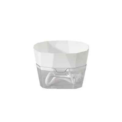 Square Transparent PET Hydroponic Container for Plant Bulbs Self-Watering Eco-Friendly Flower Pot