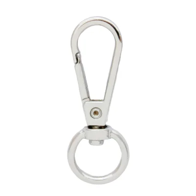 Lanyard Hook Swivel Snap for Carabiner Lobster Clasp Clip Key Metal Round Woven Lanyard With Safety Clips Hook