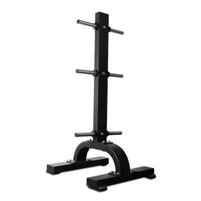 Fitness Equipment Gym Barbell Bumper Weight Plates Storage Holder Vertical Plate Tree