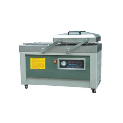 Dry Fish Cheese Food Fruit Vegetable Clothes Double Chamber DZ-500 Thermoforming Automatic Vacuum Packing Machine