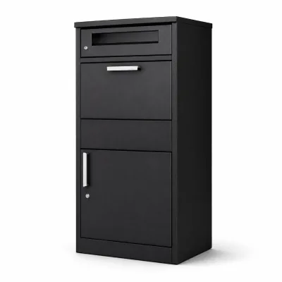 Parcel Box Zinc-Plated Sheet with Powder Coating (0.8mm), 201 Stainless Steel Free Standing Outdoor Mailbox
