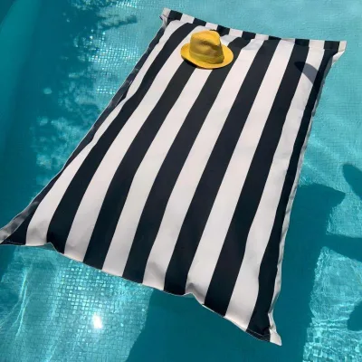 New Pool Essentials Premium Polyester Floating Bean Bags Chair Portable Inflatable Sun Loungers Floats for Beach Picnic Backyard
