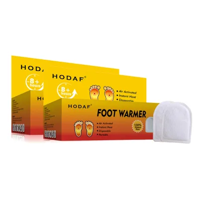 Private Label Air Activated Self Heating Iron Powder Foot Toe Warmer With Adhesive