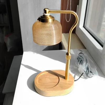 Walnut Color Candle Warmer Lamp Metal Candle Warmer Lamp