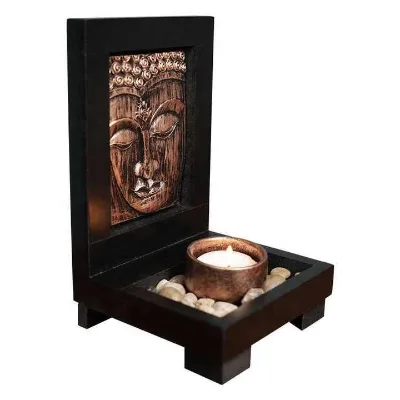 Buddha Statue Candlestick Southeast Asia Buddha Style Resin Zen Home Beauty Salon Crafts Sand Table Decoration
