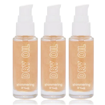 High Quality Custom Vitamin C Deep Moisturizing Body Oil Gel Glitter Coconut Private Label Sequined Body Oil for Black Women