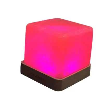 Crystal Salt Lamp Creative Rose Salt European Table Lamp Bedroom Bedside Lamp Mineral Night Light