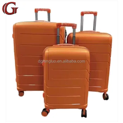 High Quality Classic Spinner PP Luggage 3 Pcs Set 10 Colors Available