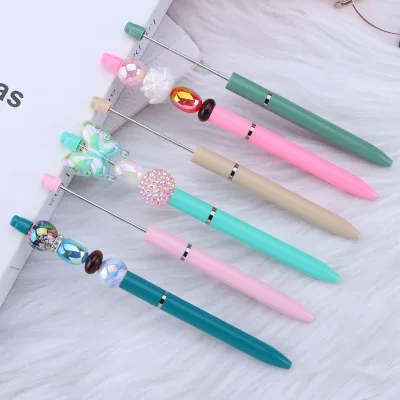 Solid Pen Acrylic Beaded Pen Wraps Accessories Focal Bead Silicone Beads Focal for Pen
