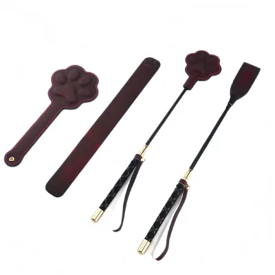 BDSM Ass Slap Passion Whip Cat Paw Ruler Nightclub Flirting Tools with Temperature Change Color PU Sex Whip for Couple SM Play