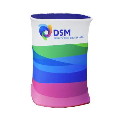 Super Hot Portable Fabric Exhibition Table Promotion Trade Show Podium Counter
