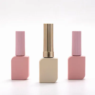 OEM Wholesale Large-capacity Pink Beige Nail Polish Bottles, Empty Bottles