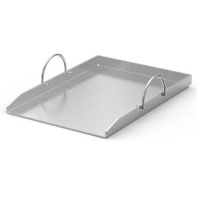 WELAND Custom Size Laser Logo FREE BBQ Stainless Steel Griddle Plancha Grill Pan Plate with Handle Holder