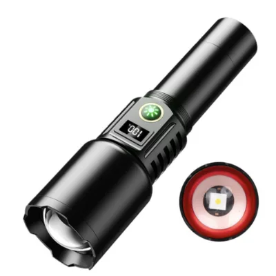 Rechargeable Handheld Flashlight, 2000 Lumen Bright Flashlight with 5 Lighting Modes, Fast-Charging Led Flashlight