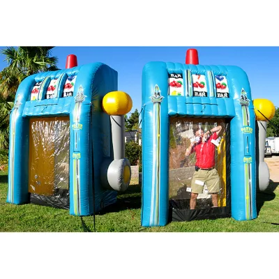 Commercial Fruit Theme Inflatable Cash Machine Cube Inflatable Money Booth