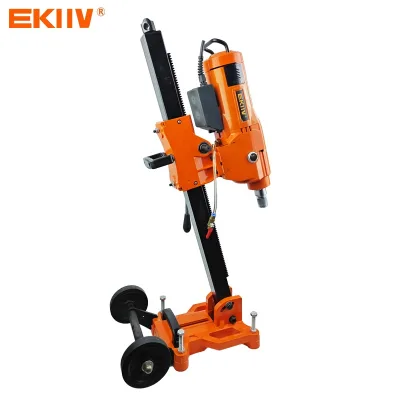 High Performance Diamond Core Drilling Machine 4350W 50-60Hz 3-speed Gear for Concrete Wall Bore Drilling with Bright Orange