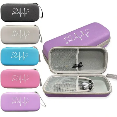 Healthcare Professional Anti-scratch Durable Waterproof Lightweight EVA Medical Stethoscope Storage Case
